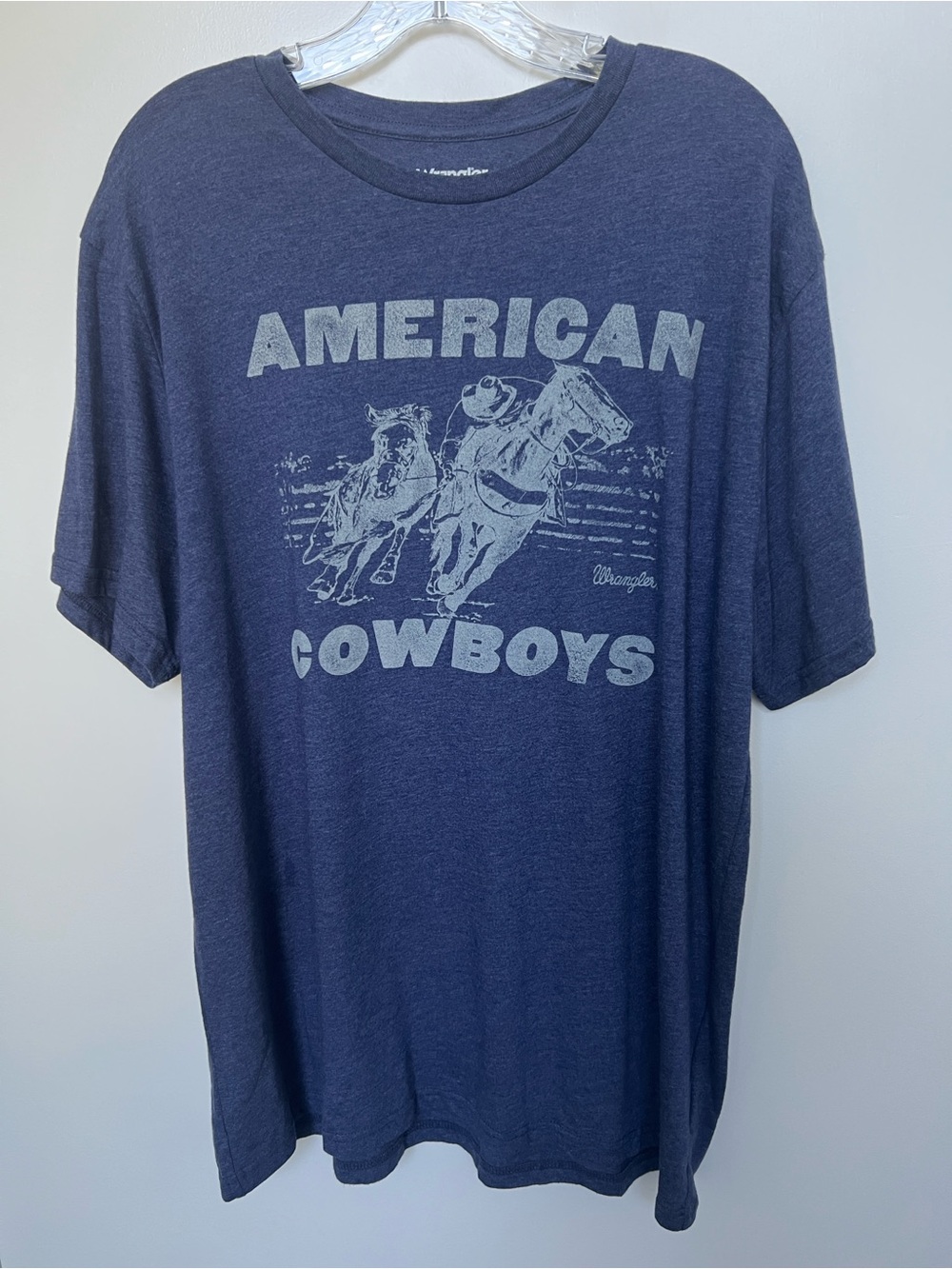 Wrangler Navy Blue 'American Cowboys' Graphic Short-Sleeve tee shirt XL
